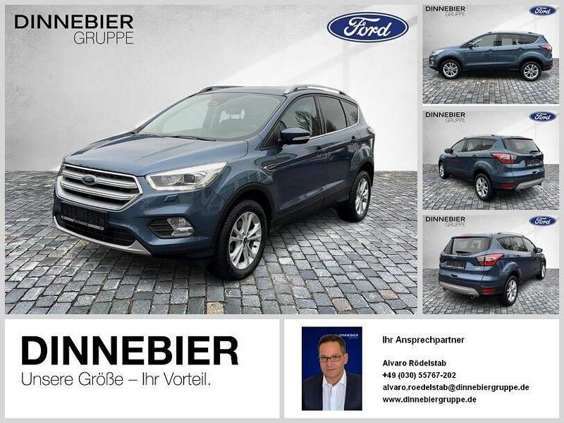 Blau Gebraucht 2018 Ford Kuga Titanium SUV | 16.489 € (Fairer Preis) - Bild 1/2