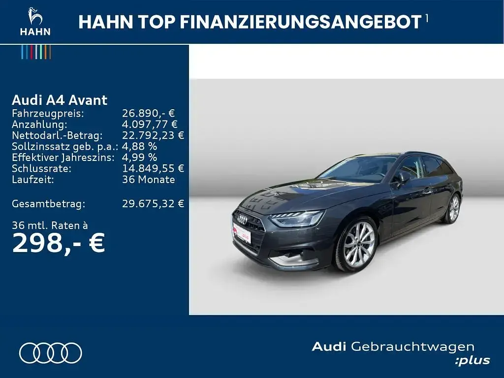Używany Audi A4 Performance 204 KM (150 kW) 2023 Szary Kombi