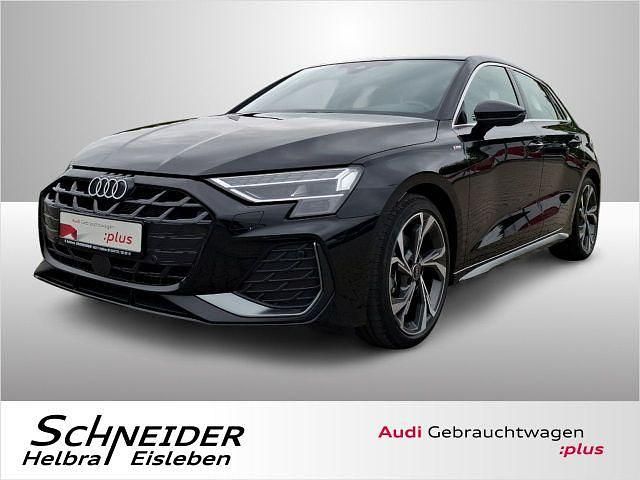 Schwarz Gebraucht 2025 Audi A3 Sportback S-Line Limousine | 38.930 € (Guter Preis) - Bild 1/4