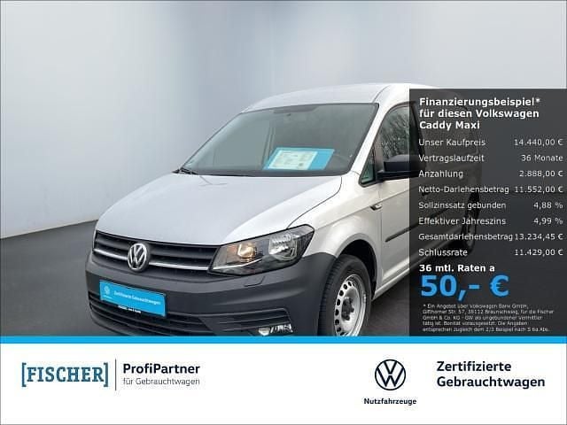 Gebraucht VW Caddy Maxi 102 PS (75 kW) 2020 Silber Van / Kleinbus