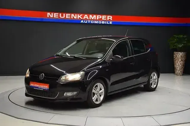 Gebraucht VW Polo Match 90 PS (66 kW) 2012 Schwarz Kleinwagen