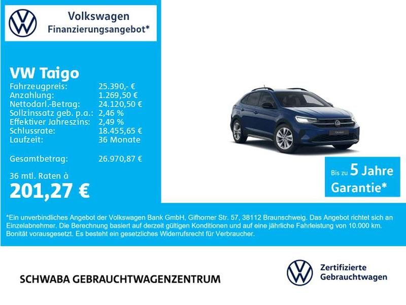 Gebraucht VW Taigo Goal 150 PS (110 kW) 2025 Blau SUV