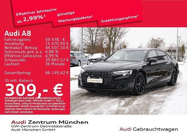 Gebraucht Audi A8L Ambiente 286 PS (210 kW) 2023 Mythosschwarz metallic Limousine