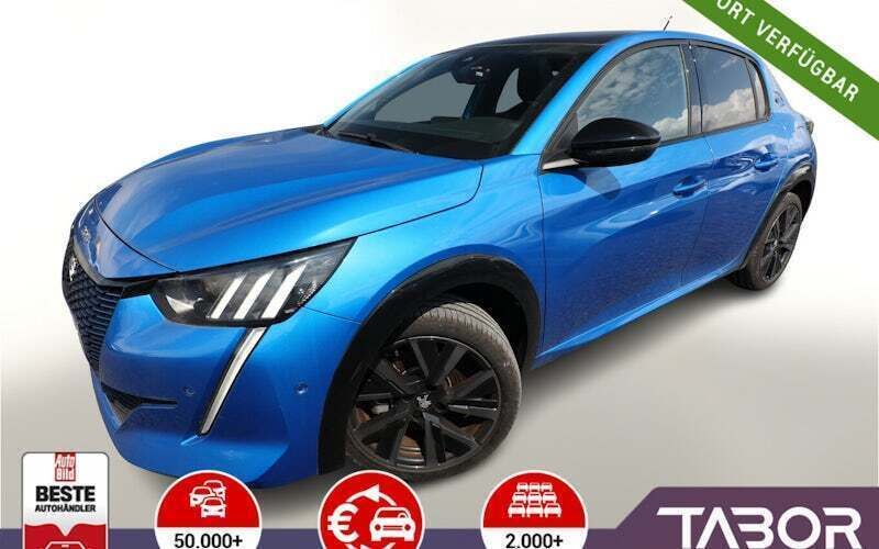 Blau (vertigo blau metallic) Gebraucht 2023 Peugeot e-208 GT Kleinwagen | 22.488 € (Fairer Preis) - Bild 1/4