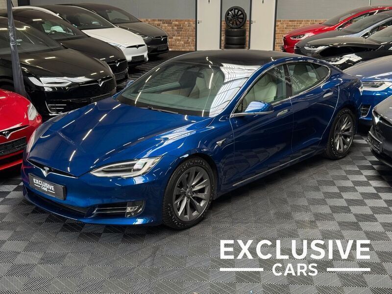 Blau Gebraucht 2020 Tesla Model S Long Range AWD Limousine | 40.950 € (Fairer Preis) - Bild 1/4
