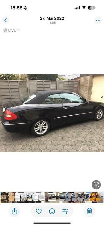 Schwarz Gebraucht 2008 Mercedes CLK280 Avantgarde Cabrio | 9.300 € (Guter Preis) - Bild 1/4