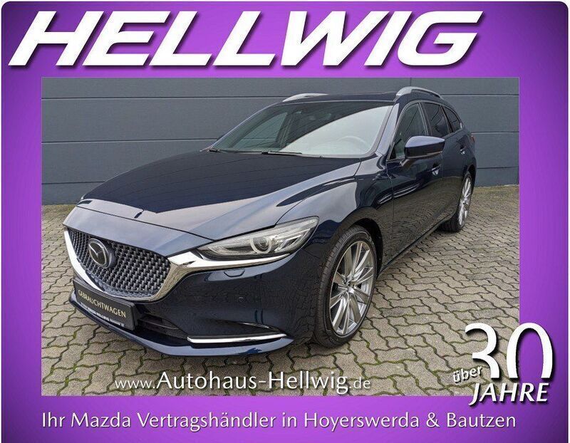 Deep crystal blue metallic (metallic) Gebraucht 2023 Mazda 6 Takumi-Line Kombi | 31.980 € (Fairer Preis) - Bild 1/4