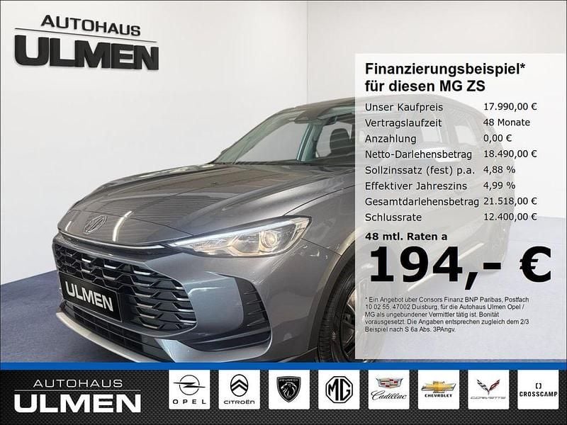 Neu MG ZS 116 PS (85 kW) 2025 Grau Limousine