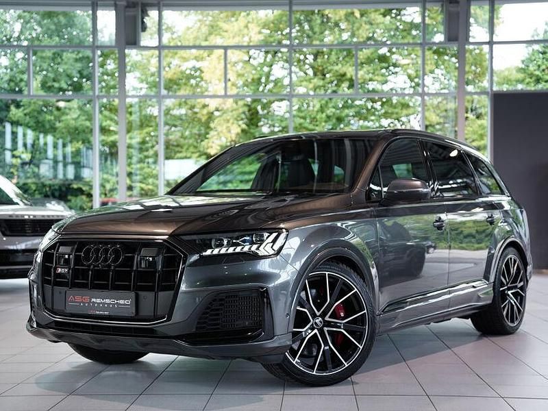 Grau Gebraucht 2021 Audi SQ7 Design SUV | 64.700 € (Etwas zu teuer) - Bild 1/4