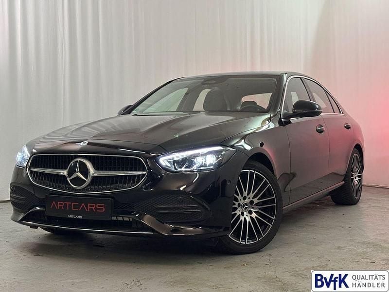 Schwarz Gebraucht 2022 Mercedes C180 Avantgarde Limousine | 29.950 € (Superpreis) - Bild 1/4