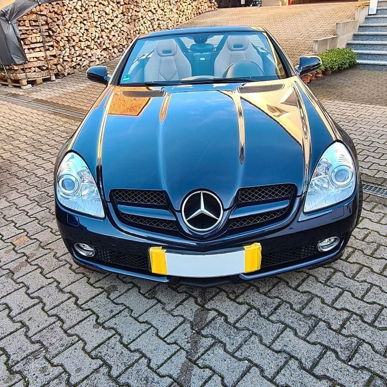 Blau Gebraucht 2009 Mercedes SLK280 Cabrio | 13.999 € (Fairer Preis) - Bild 1/4