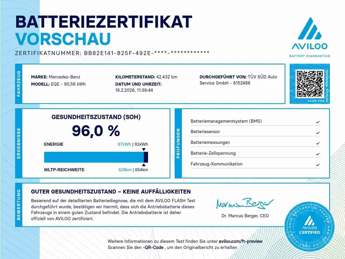 Gebraucht Mercedes EQE350 214 kW (292 PS) 2022 Manufaktur magno lack manufaktur Limousine
