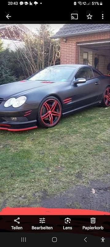 Schwarz Gebraucht 2004 Mercedes SL500 Cabrio | 14.500 € (Teuer) - Bild 1/4