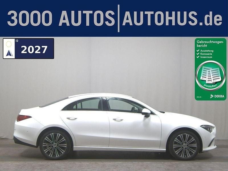 Polarweiss unilack Gebraucht 2021 Mercedes CLA200 Progressive Limousine | 20.980 € (Superpreis) - Bild 1/4
