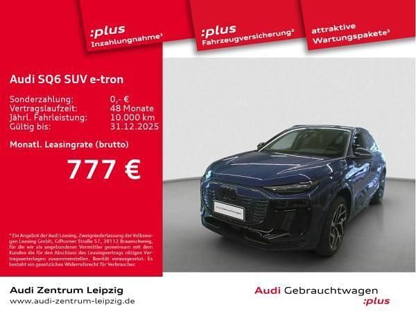 Blau (ascariblau metallic) Gebraucht 2024 Audi SQ6 e-tron Edition .1 SUV | 77.881 € (Fairer Preis) - Bild 1/3