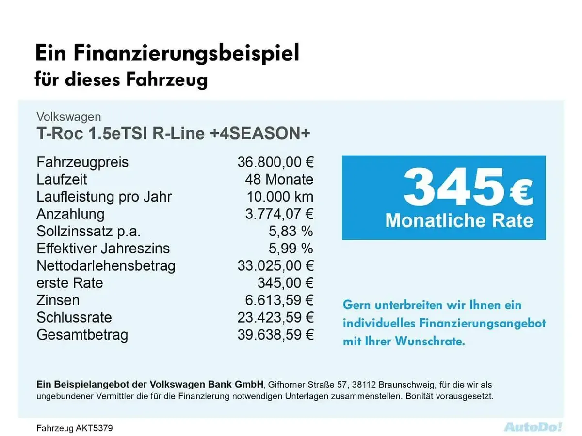 Gebraucht VW T-Roc R-line Plus 150 PS (110 kW) 2026 Weiß SUV
