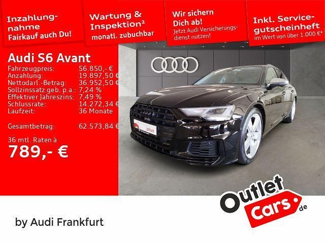 Brillantschwarz Gebraucht 2022 Audi S6 Ambiente Kombi | 56.850 € (Fairer Preis) - Bild 1/2