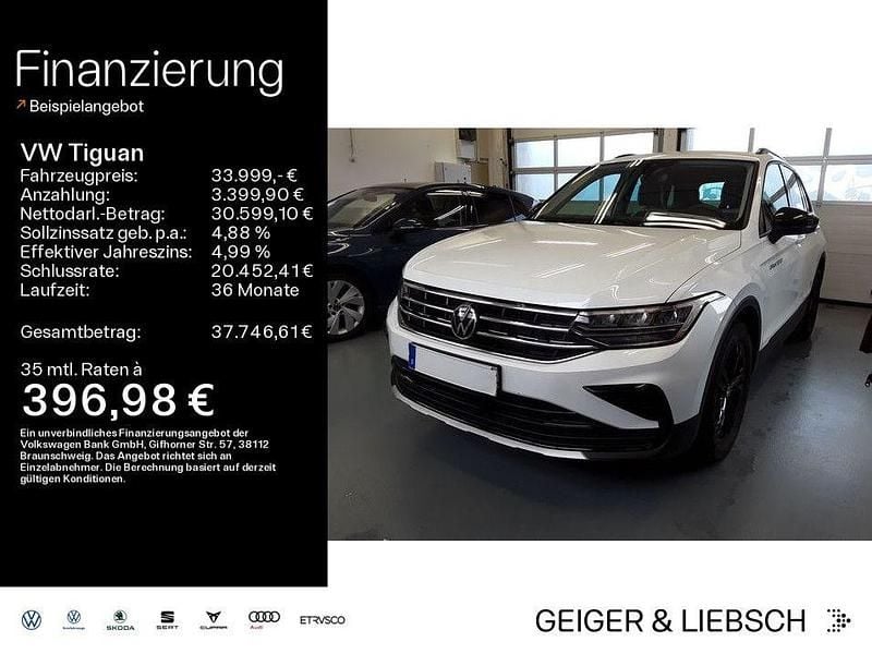 Oryxweiß perlmutteffekt Gebraucht 2023 VW Tiguan Sport SUV | 33.999 € (Fairer Preis) - Bild 1/4