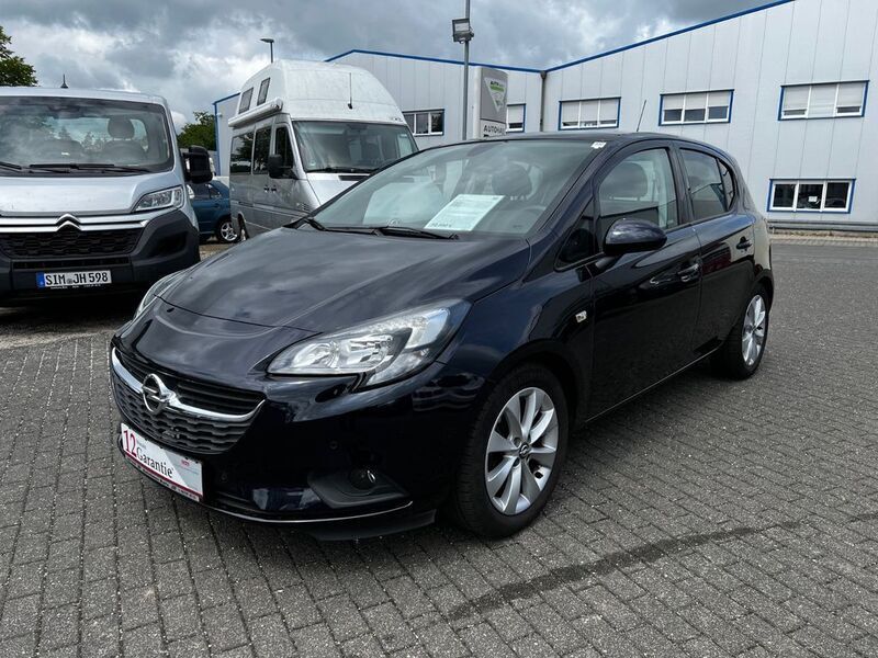 Blau Gebraucht 2018 Opel Corsa Limousine | 10.590 € (Fairer Preis) - Bild 1/4