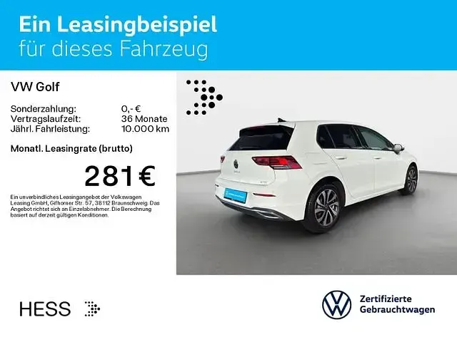 Brugt VW Golf VIII Active 150 HK (110 kW) 2022 Hvid Sedan