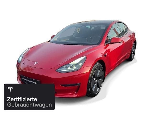 Rot Gebraucht 2021 Tesla Model 3 Long Range AWD Limousine | 30.100 € (Fairer Preis) - Bild 1/4