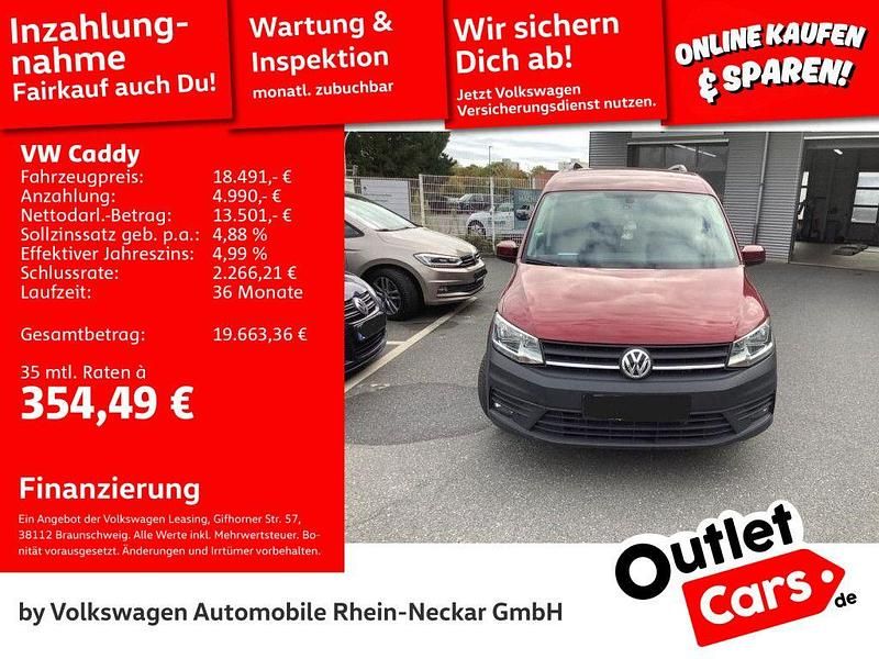 Fortanarot metallic Gebraucht 2018 VW Caddy Van / Kleinbus | 18.306 € (Teuer) - Bild 1/3