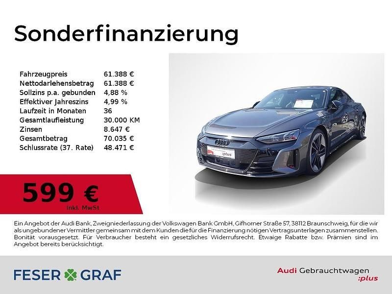 Daytonagrau perleffekt Gebraucht 2022 Audi RS e-tron GT Ambiente Limousine | 61.388 € (Superpreis) - Bild 1/4