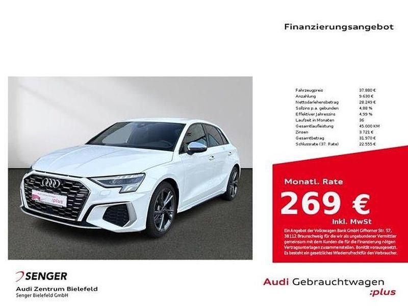 Ibisweiß Gebraucht 2022 Audi S3 Ambiente Limousine | 37.880 € (Fairer Preis) - Bild 1/3