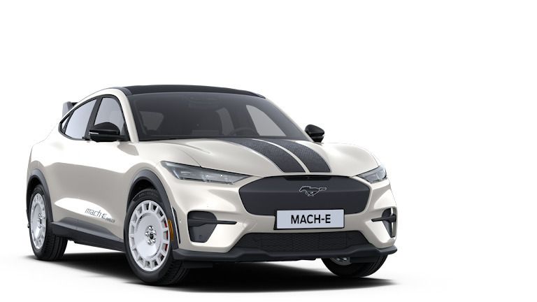 Star white platinum metallic Gebraucht 2024 Ford Mustang Mach-E GT SUV | 79.400 € - Bild 1/1