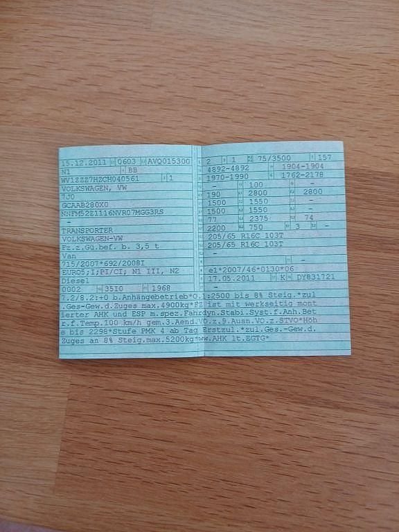 Weiß Gebraucht 2011 VW T5 Van | 8.900 € (Fairer Preis) - Bild 1/2