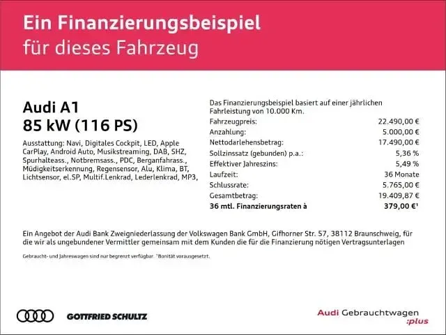 Gebraucht Audi A1 116 PS (85 kW) 2020 Schwarz SUV