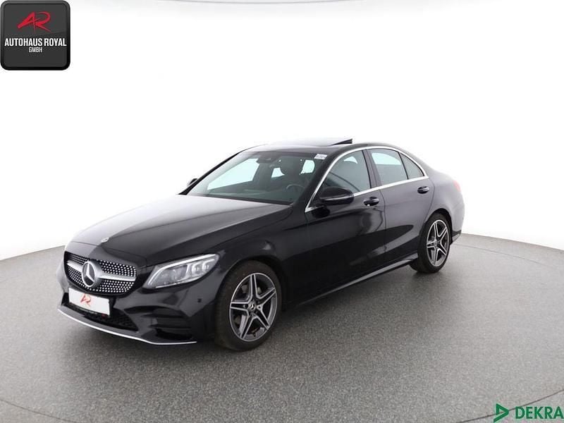 Schwarz Gebraucht 2021 Mercedes C180 AMG Limousine | 28.440 € (Guter Preis) - Bild 1/4