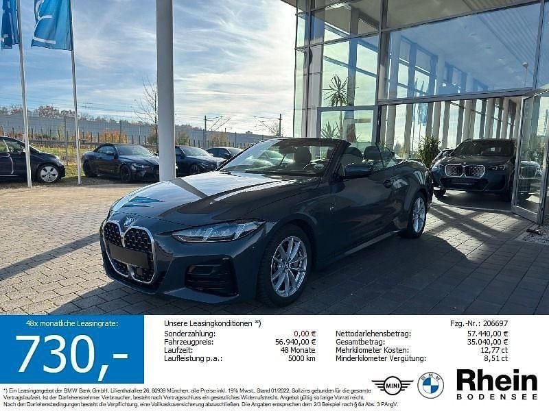 Grau Gebraucht 2025 BMW 430 Cabriolet M Sport Cabrio | 50.240 € (Guter Preis) - Bild 1/4