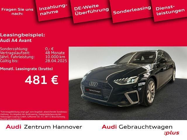 Mythosschwarz metallic Gebraucht 2024 Audi A4 S-Line Kombi | 51.950 € - Bild 1/2