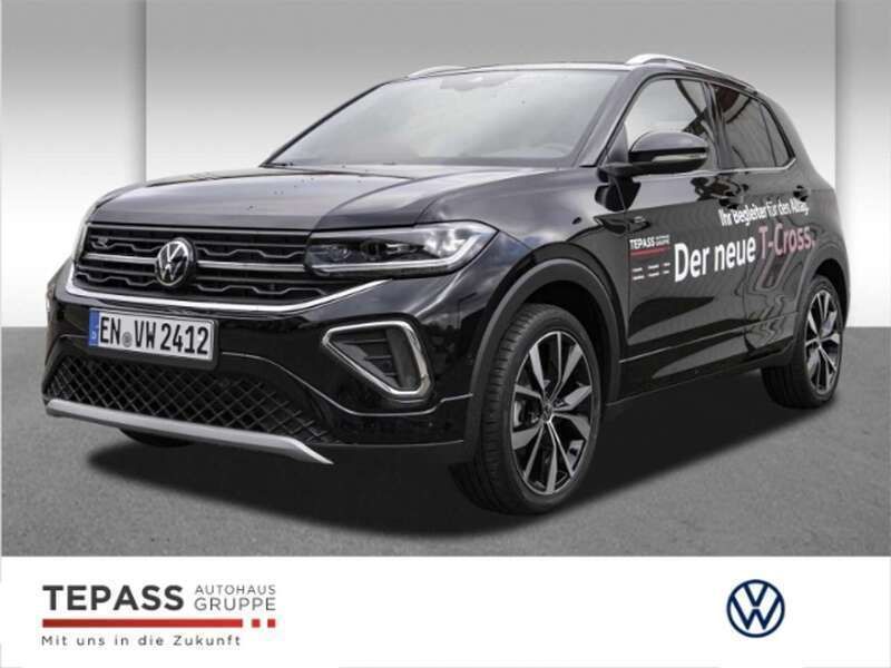 Schwarz Gebraucht 2024 VW T-Cross R-line SUV | 27.960 € (Fairer Preis) - Bild 1/4