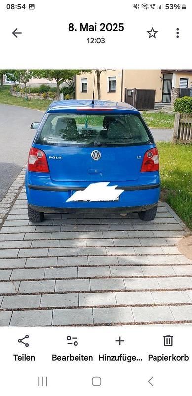 Gebraucht VW Polo 55 PS (40 kW) 2002 Blau Kleinwagen