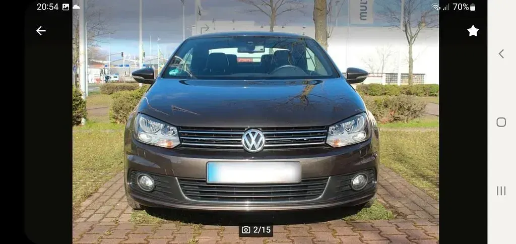 Gebraucht VW Eos Sportline 160 PS (117 kW) 2012 Braun Cabrio