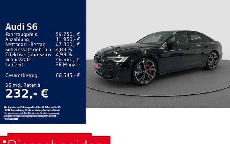 Schwarz Gebraucht 2024 Audi S6 Comfort Limousine | 59.750 € (Superpreis) - Bild 1/4