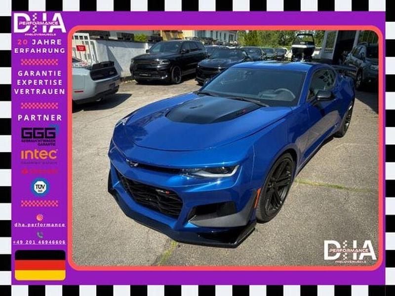 Riverside blue metallic (metallic) Gebraucht 2019 Chevrolet Camaro Coupé | 58.977 € - Bild 1/4