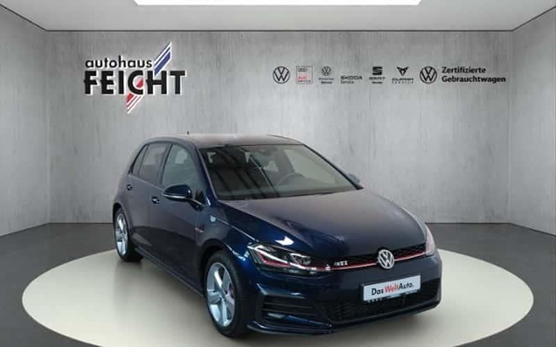 Atlantic blue metallic Gebraucht 2018 VW Golf VII GTI Limousine | 19.450 € (Superpreis) - Bild 1/4