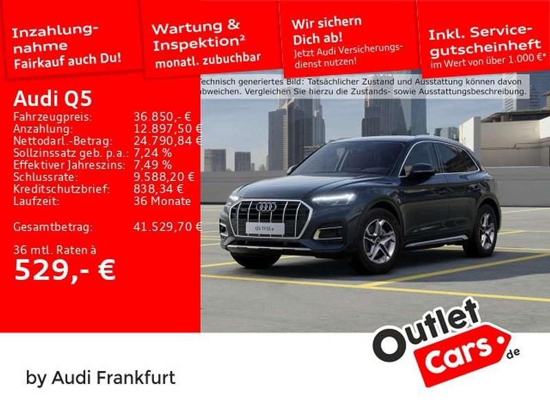 Manhattangrau metallic Gebraucht 2022 Audi Q5 Advanced Plus SUV | 36.850 € (Fairer Preis) - Bild 1/2
