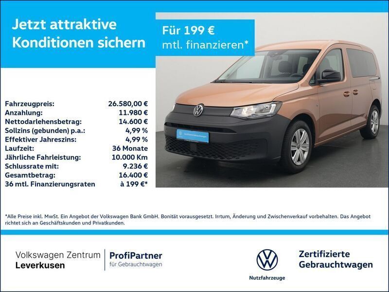 Gebraucht VW Caddy 114 PS (83 kW) 2023 Copper bronze Van / Kleinbus