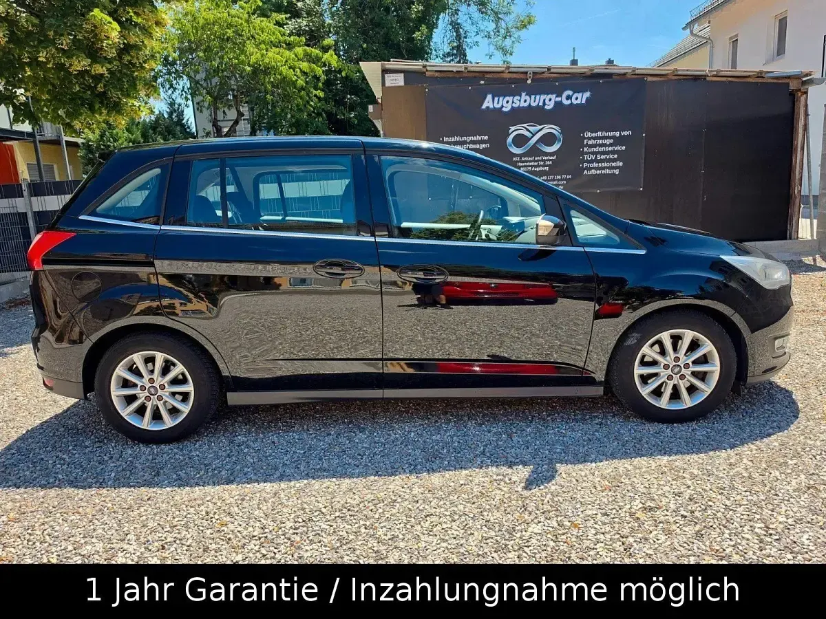 Gebraucht Ford Grand C-Max Titanium 125 PS (91 kW) 2016 Schwarz Van / Kleinbus