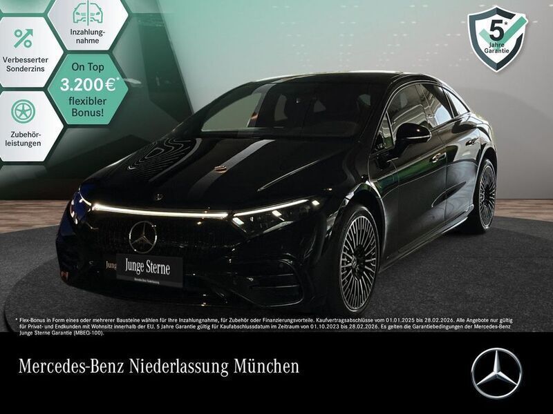 Schwarz Gebraucht 2022 Mercedes EQS580 Premium Plus Limousine | 73.890 € (Etwas zu teuer) - Bild 1/2