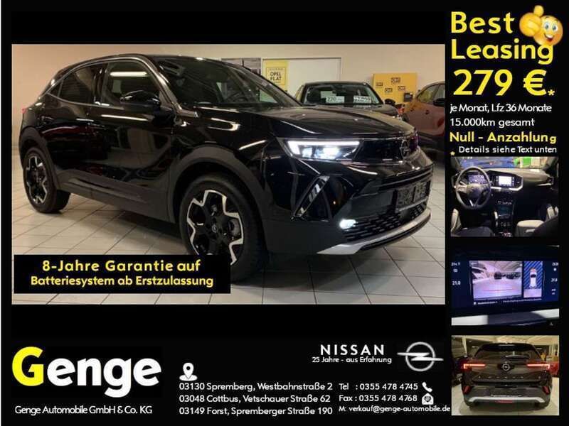 Gebraucht Opel Mokka-e Ultimate 100 kW (136 PS) 2023 Diamant schwarz metallic SUV