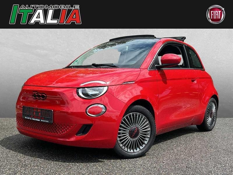 Rot Gebraucht 2022 Fiat 500e Red Cabrio | 20.390 € (Guter Preis) - Bild 1/4