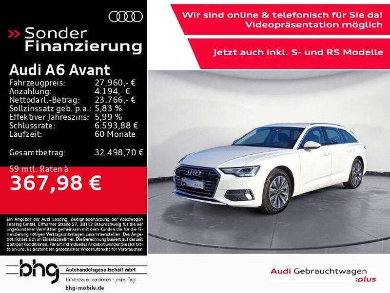 Weiß Gebraucht 2022 Audi A6 Design Kombi | 27.960 € (Guter Preis) - Bild 1/4