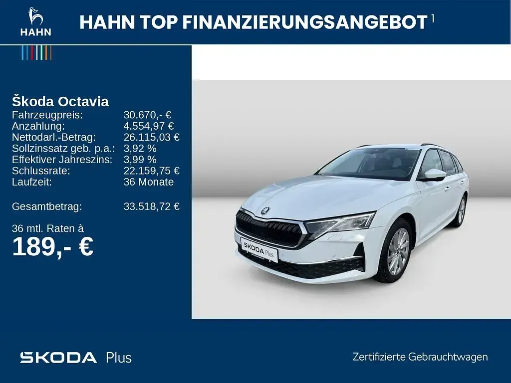 Gebraucht Skoda Octavia Selection 150 PS (110 kW) 2025 Moonweiss metallic Kombi