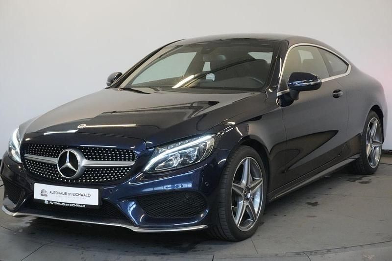 Blau Gebraucht 2017 Mercedes C300 AMG line Coupé | 23.990 € (Guter Preis) - Bild 1/4