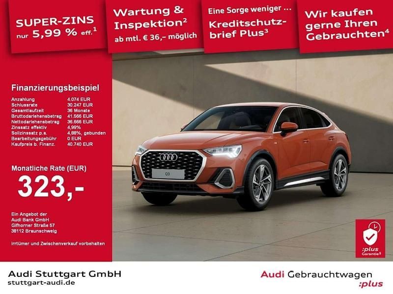 Orange Gebraucht 2024 Audi Q3 Sportback S-Line SUV | 40.740 € (Guter Preis) - Bild 1/2